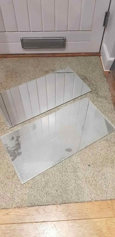 Photo of free Pair of mirror glass panes (Sharpstone) #1