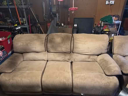 Photo of free Couch and recliner (Timber Trails, Oak Brook) #1