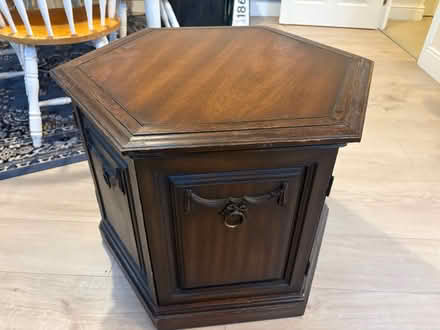 Photo of free Hexagon end table (East Redlands, RG1) #1