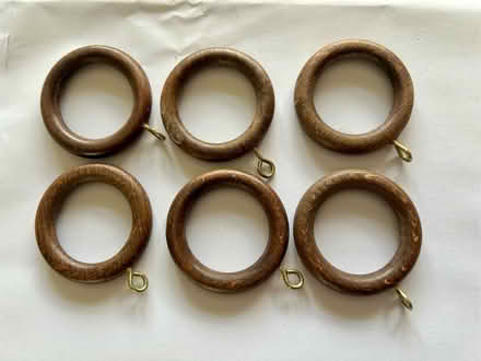 Photo of Wooden curtain rings (Fishbourne PO19) #1