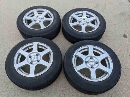 Photo of free 4-lug aluminum wheels (S of Ypsi) #1
