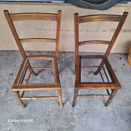 Photo of free 2 antique dining chairs. (Kendal LA9) #2