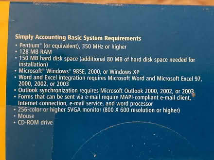 Photo of free Simply Accounting software (Cambrian area, San Jose) #2