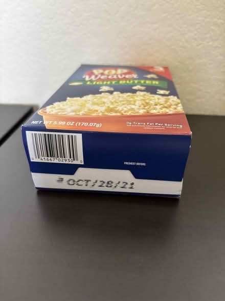 Photo of free Small box microwave popcorn (Sunnyvale near Fremont H.S.) #3