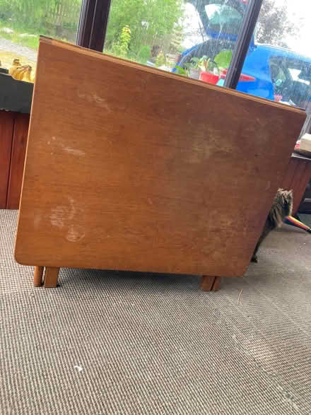 Photo of free Folding leaf table solid wood vintage (Stainton CA11) #2