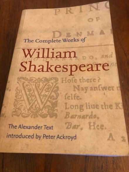 Photo of free Paperback Complete Works of Shakespeare (King's Hedges Ward CB4) #1