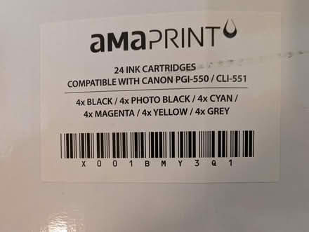 Photo of free Canon Ink PGI-550 &CLI-551 (Seven Sisters N15) #2