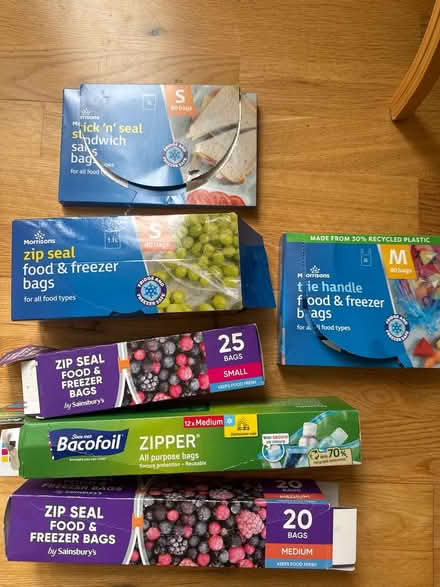 Photo of free Various food bags (Sg6 3nb) #1