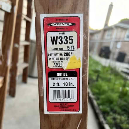Photo of free Werner 5ft Ladder (Foster & California Ave) #2