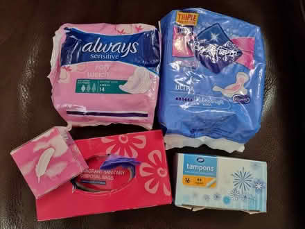 Photo of free Feminine Products (Near Becontree Station) #1