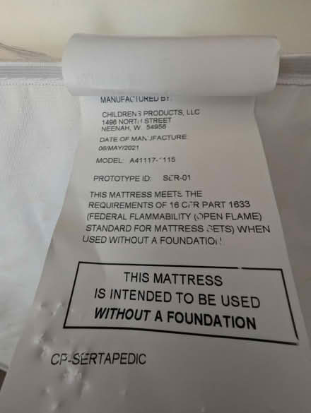Photo of free Crib mattress (Lake Forest Park) #4
