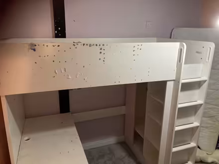 Photo of free Loft bed with desk and shelves (Higher Walton Preston PR5) #1