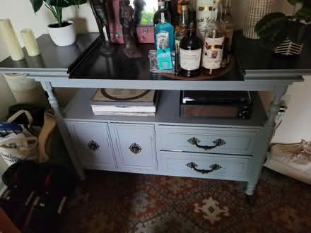 Photo of free Rustic blue cupboard (Takoma Park) #2