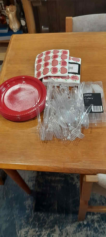 Photo of free Picnic bits - plates, cutlery, napkins (Whitegrove RG42) #1