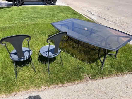 Photo of free Metal table glass top (Caledonia) #1