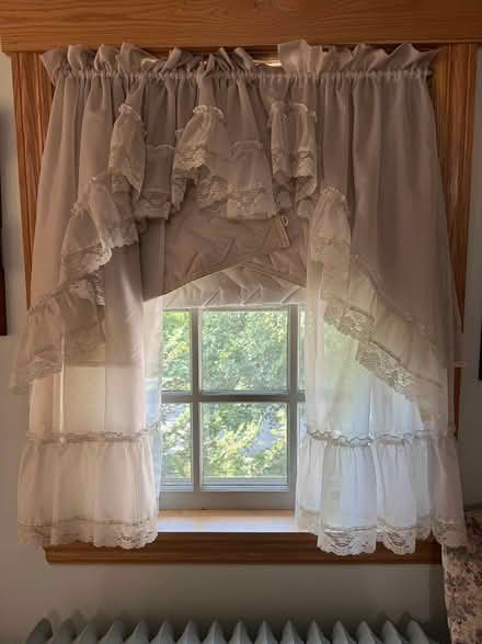 Photo of free White sheer curtains 2 sets (Swarthmore) #1