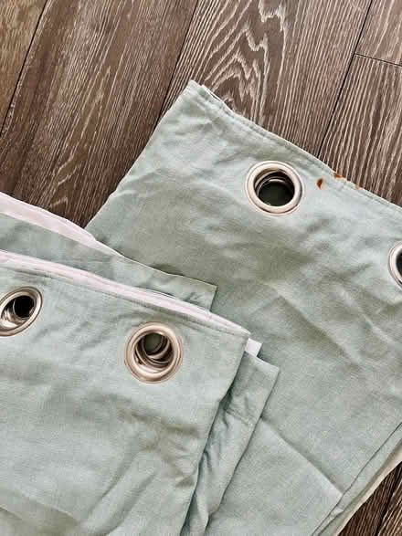 Photo of free Light blue eyelet curtains (Northville NP44) #3