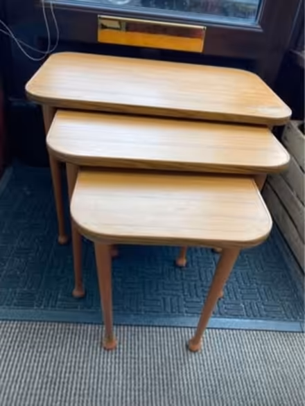 Photo of free Vintage Formica coffee table and nest of tables fold down (Stainton CA11) #1