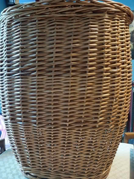 Photo of free Large wicker laundry basket (Chorlton M21) #2