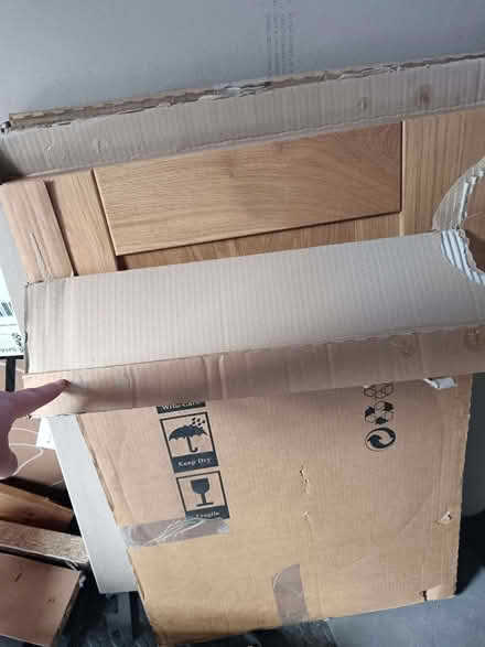 Photo of free Solid oak cupboard doors x 2 (Tollesbury CM9) #1