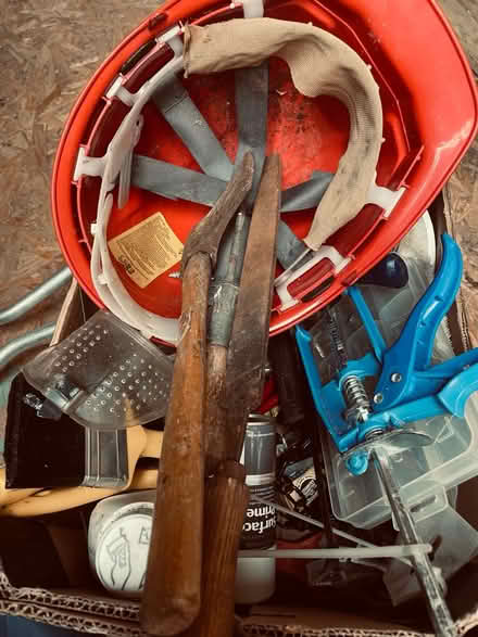 Photo of free Cardboard box ofRandom shed stuff (Mapperley NG3) #2