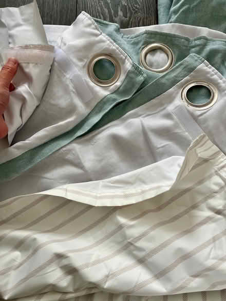 Photo of free Light blue eyelet curtains (Northville NP44) #2