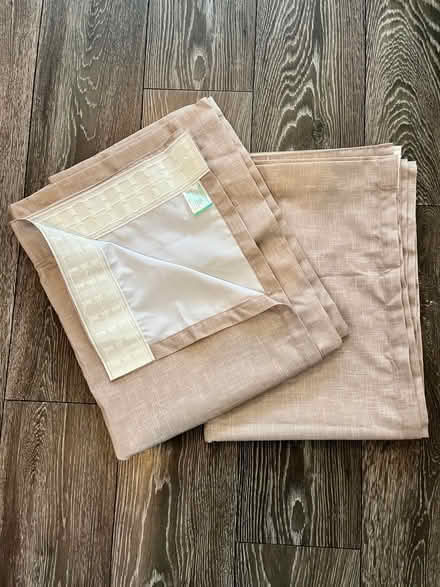 Photo of free Beige pencil pleat curtains with plastic hooks (Northville NP44) #2