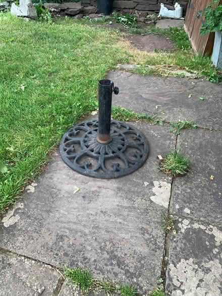 Photo of free Umbrella base stand (Llechfaen, near Brecon) #1