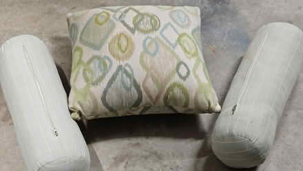 Photo of free Chair pillow and 2 bolster cushions (Haymarket Va) #1