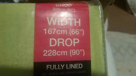 Photo of free lime green curtains (Parson cross S5) #1