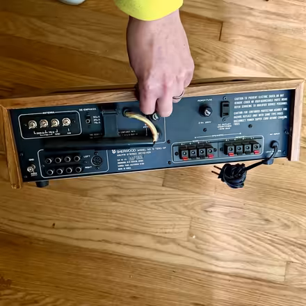 Photo of free sherwood am/fm stereo receiver (Long hill, NJ) #3