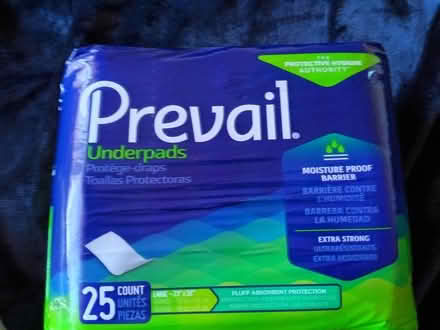 Photo of free Prevail underpads (White Center) #1