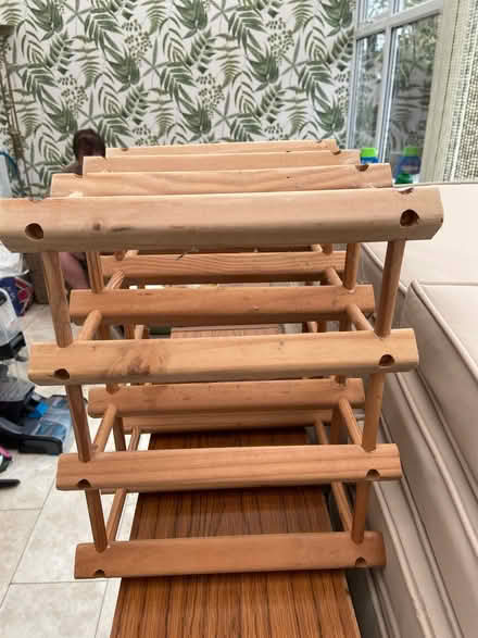 Photo of free Wooden wine rack holds up to 12 bottles (Milton PO3) #2