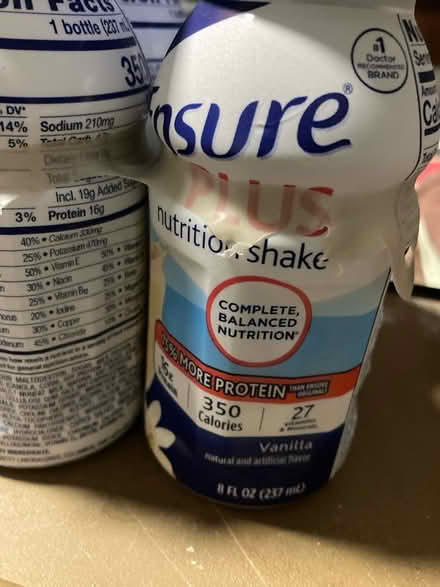 Photo of free Vanilla + Ensure (Glenolden) #1