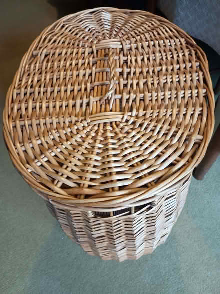 Photo of free Large wicker laundry basket (Chorlton M21) #1