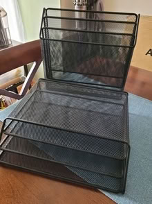 Photo of free Two Metal Desk Organizers (20874) #1