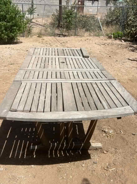 Photo of free 9’Large Expand Teak Picnic Table (NE Heights-Indian School/Penn) #3