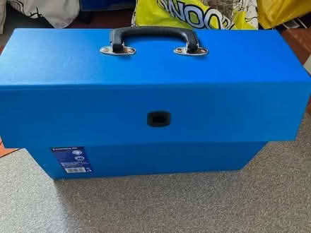 Photo of free A blue foolscap expanding file (Cheadle Hulme SK8) #2