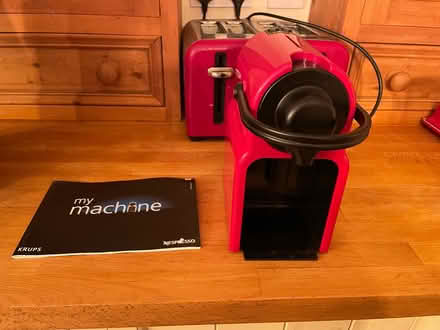 Photo of free Nespresso coffee machine , red (OL5 Mossley) #1