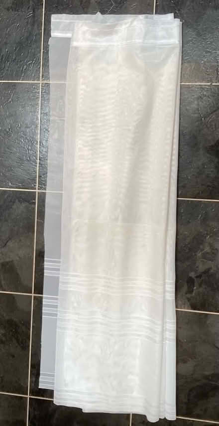 Photo of free Net curtain 4.8m x 108cm drop. Good condition (Bilton CV22) #1