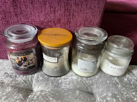 Photo of free Used candles and jars (OL5 Mossley) #1