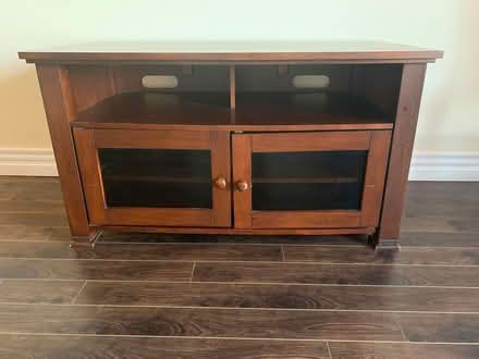 Photo of free Dark Brown Wooden TV Stand (Bayers Lake & Lacewood Dr.) #1
