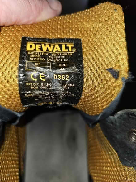 Photo of free Steel toecap boots size 10/44 (Blakelaw NE5) #2
