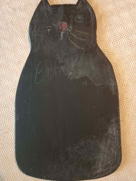 Photo of free Cat-shaped blackboard 41 cm x 23 cm (Chorlton M21) #1