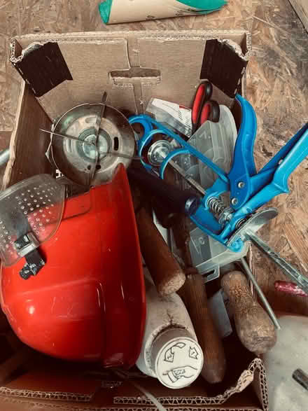 Photo of free Cardboard box ofRandom shed stuff (Mapperley NG3) #1