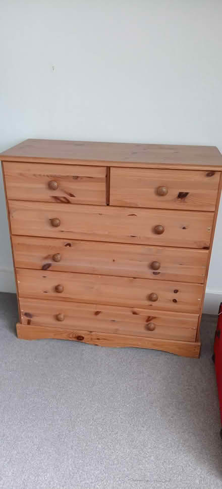 Photo of free Pine light weight chest of drawers (St Leonards TN38) #1
