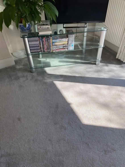 Photo of free Corner shaped glass tv table (Little Common TN39) #1