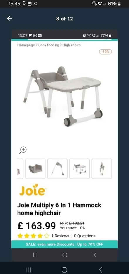 Photo of free Highchair (Canford Heath, BH17 8) #3