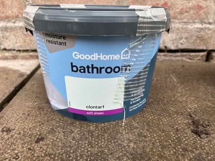 Photo of free Unopened pot of light blue/green bathroom paint (Chalgrove OX44) #1