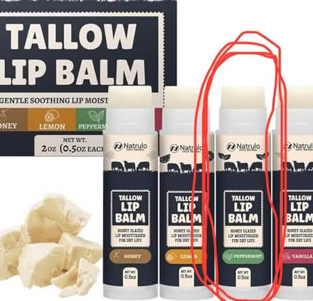 Photo of free peppermint tallow lip balm - new (midtwn) #1